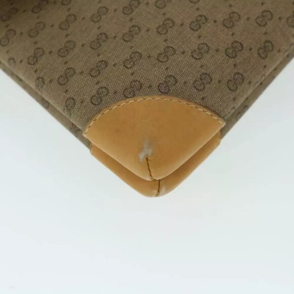 GUCCI Micro GG Canvas Shoulder Bag PVC Leather Beige 007 92 5548 Auth th3994 - Picture 10 of 16